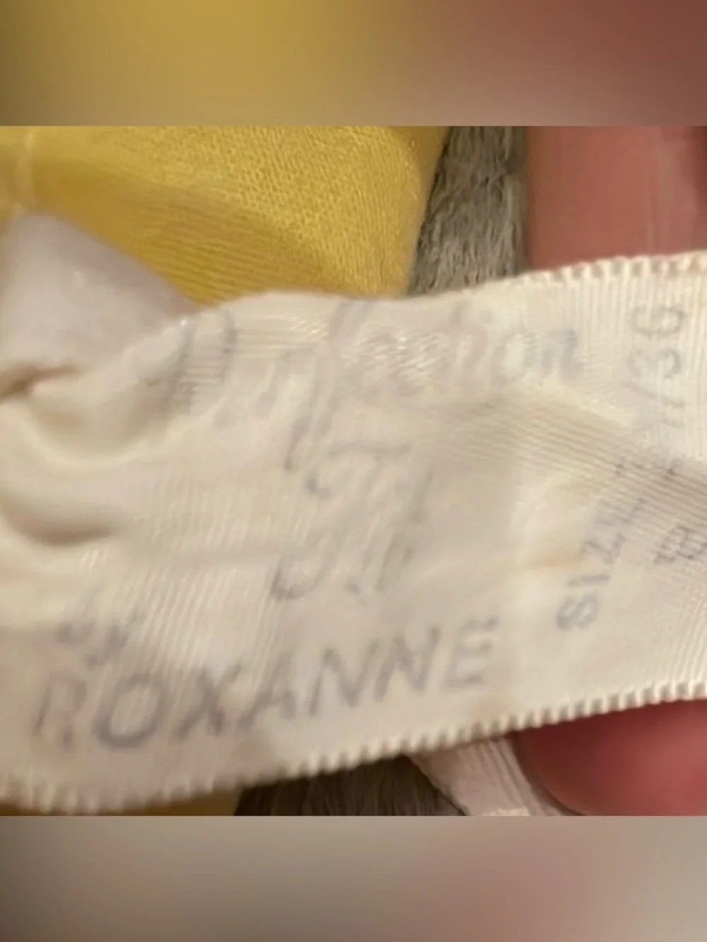 Vintage Roxanne Argyle Longline Bra Top Yellow Brown Size 14 36B